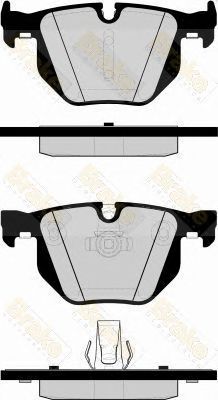 BRAKE ENGINEERING pa1562 -  Комплект тормозных колодок, дисковый тормоз